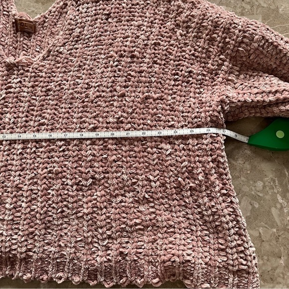 Pol oversize rose color knit sweater size medium - Picture 5 of 9